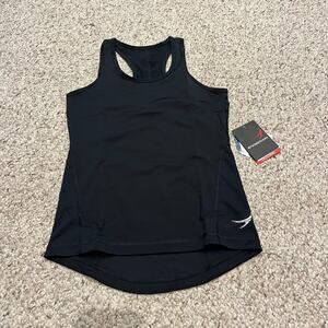 NWT Endeavor Women's Racerback Tank Top sz XS Black Gym Activewear